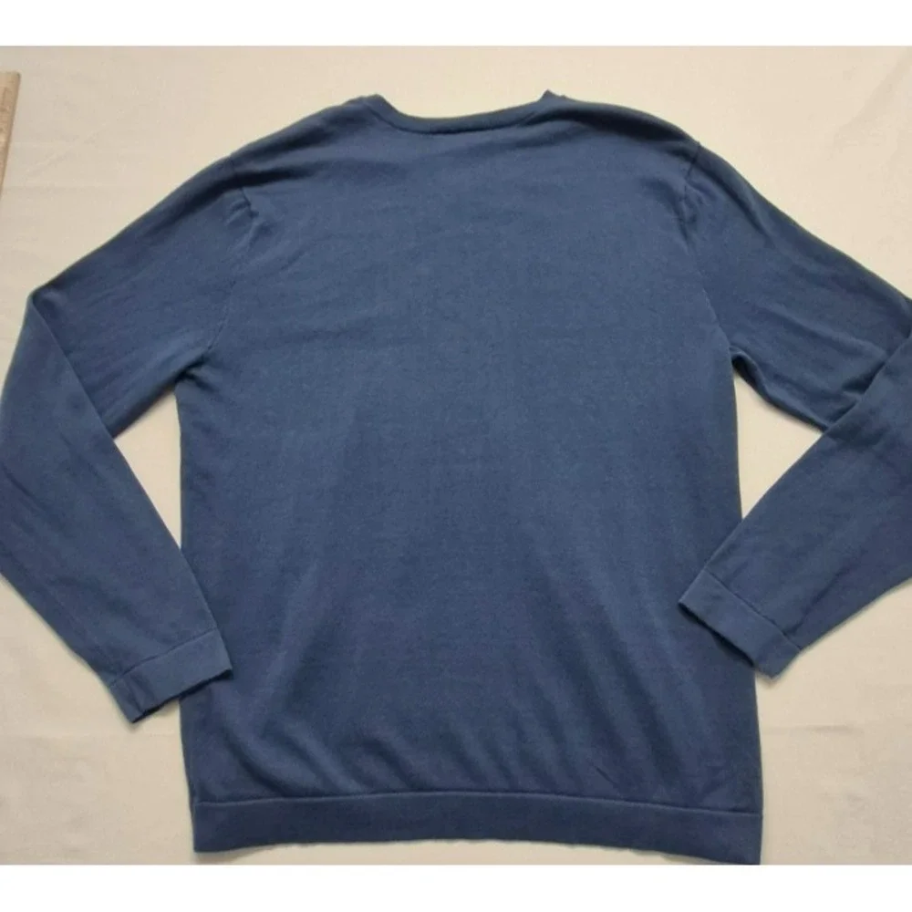 Banana Republic Men's Blue‎ V-neck Long Sleeve pullover Sweater Size XL